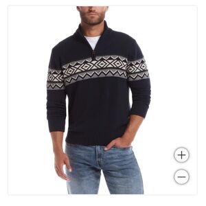 NWT weatherproof vintage men’s holiday sweater in BLUE size MEDIUM